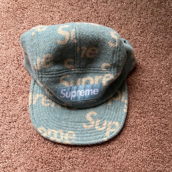 Supreme | Accessories | Supreme Harris Tweed Camp Cap Light Blue